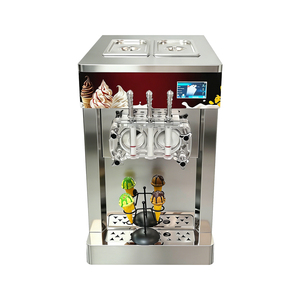 Máquina comercial de helado suave y granizado de acero inoxidable para mostrador con sistema de reposo en espera, sistema de bomba de aire y sistema de preenfriamiento - Product Image 1