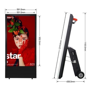Pantallas de Señalización Digital Interactiva para Publicidad, con Pantalla Táctil LCD LED de Alta Luminosidad, Resistentes al Agua, para Interiores y Exteriores, para Ascensores - Product Image 3