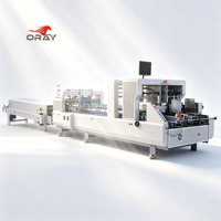 Machine de pliage et de collage automatique industrielle pour boîtes avec contrôle PLC HMI pour ligne d'emballage de cartons