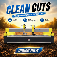Machine à jet d'eau CNC 5 axes YUANLI avec fonctionnalités multifonctions pour la découpe des bords de pierre 380V/415V/220V