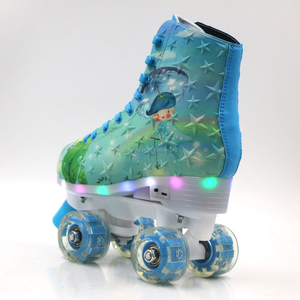 하이 엔드 스케이팅 신발 2 열 롤러 스케이트 4 휠 여성 성인 남자 롤러 스케이트 쿼드 스케이트 - Product Image 3