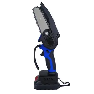 Hot Selling Big Power Portable Electric Chain Saw Lithium Battery Cordless Power Tool Chainsaw