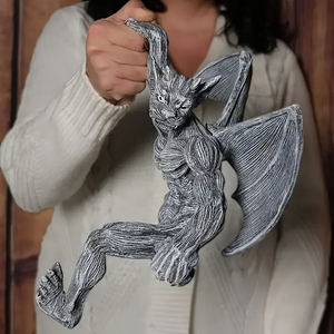Ornement ange-démon BCA66, figurine décorative <span class=keywords><strong>de</strong></span> dragon en résine pour clôture <span class=keywords><strong>de</strong></span> jardin extérieur - Product Image 1