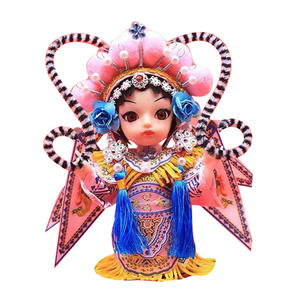 Regalo de marea Nacional 5 pulgadas versión <span class=keywords><strong>Q</strong></span> Ópera China muñeca de seda resina de dibujos animados decoración del hogar ornamento pequeño regalo - Product Image 5