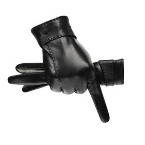 Winter Warm <b>Fleece</b>-<b>lined</b> Thickened Touchscreen Driving Ride Windproof Cold-proof Sheepskin <b>Gloves</b> - Product Image 5