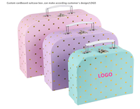 Boîte cadeau en carton réutilisable avec logo personnalisé, boîte de rangement pour jouets de poupée pour enfants, emballage en papier