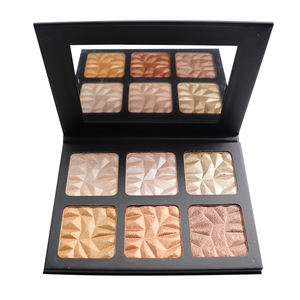 Ensemble de 6 surligneurs - Poudre illuminante pigmentée pour le visage, palette illuminante scintillante pour les joues et les yeux - Product Image 2