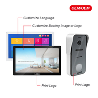 Sistema de Intercomunicación con Video IP de 2 Cables para Seguridad del Hogar, con Detección IR, Videoportero para Villa
