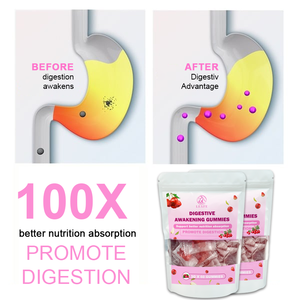 OEM alıç lezzet gıda takviyeleri sindirim ve bağırsak sağlık Gummies takviyesi sindirim sağlık uyanış Gummies destekler - Product Image 5