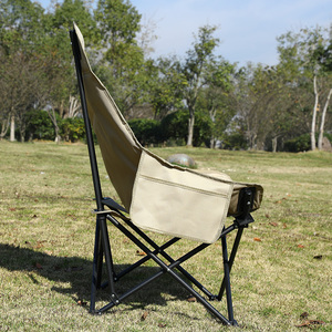 Silla de Camping Plegable Portátil Ligera para Exteriores con Respaldo Alto y Bolsa de Transporte, Venta al Por Mayor Personalizada - Product Image 3