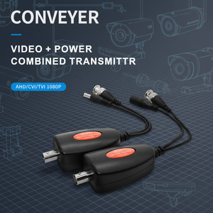 HD Video Balun Power Supply 2-in -1 <b>Cable</b> PVT Line for CCTV <b>Camera</b> System HD-TVI HD Video Balun Connector - Product Image 3