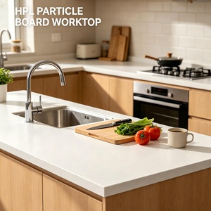 <span class=keywords><strong>Plan</strong></span> <span class=keywords><strong>de</strong></span> <span class=keywords><strong>travail</strong></span> en panneau <span class=keywords><strong>de</strong></span> particules HPL écologique résistant à l'humidité, design couleur personnalisé, encimera laminada para gabinete <span class=keywords><strong>de</strong></span> cocina - Product Image 3