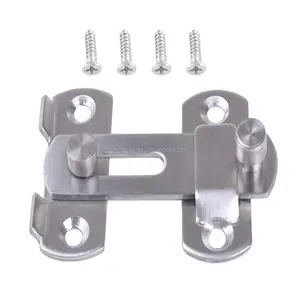 Rvs Hasp Klink Metalen Hasp Klink Lock Schuifdeurslot Voor Window Kabinet Fitting Schuifdeur Gesp