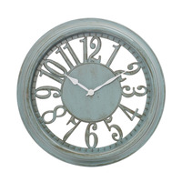 Offre Spéciale 13 pouces moderne en plastique Quartz horloge murale innovante mode Style numéro plante Motif pour salon visage unique