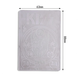 Marque-page rectangulaire en acier inoxydable avec logo en creux, prix direct usine, pas cher - Product Image 2