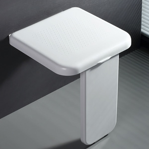 KS Bathroom <b>Folding</b> <b>Stool</b> Plastic Wall Mounted Shower Seat 220 Kg Load Capacity Modern Design For Elderly Safety - Product Image 5