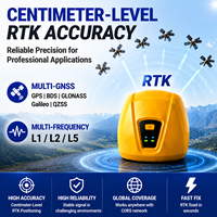 Mini Receptor GPS GNSS RTK con Precisión Centimétrica, 4G LTE CORS, Dispositivo de Topografía Multiconstelación