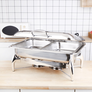 Dispositif de chauffe-plats pour hôtel restaurant ensemble de chauffe-plats pour buffet pour équipement de restauration ensemble de buffet en acier inoxydable - Product Image 5