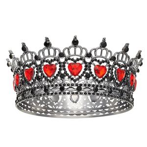 Nouvelle Couronne Baroque en Alliage en Forme de Cœur 2026 pour Mariée, Accessoire de Photographie de Mariage, Diadème Complet pour Cérémonie Adulte - Product Image 5