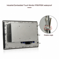 Moniteur tactile industriel 13,3 pouces FHD en acier inoxydable PCAP True Flat VGA IP66 IP69K SUS304 SUS316