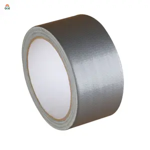 Free Sample Heavy Strong Adhesive Rubber Easy Tear Gaffer Sliver Cloth Duct Tape