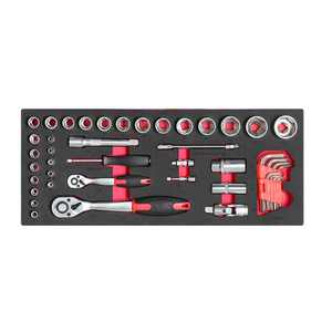 Aanpasbare Stalen Hardware Tools Metalen Behuizing <span class=keywords><strong>Hand</strong></span> Krachtbron Omvat Ratel Wrenchh 92Pcs Gereedschapssets Sets - Product Image 3