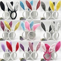 Serre-tête Pliable en Fourrure à Paillettes Brillantes avec Longues Oreilles de Lapin pour Noël et Pâques, Collection Automne-Hiver 2025 – Accessoire Cheveux Adorable