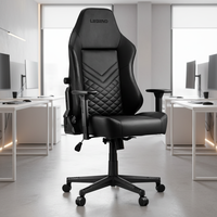 Fauteuil de Gaming Club de Luxe en Cuir PU de Haute Qualité, Style Exécutif Traditionnel, Convertible, Hauteur Réglable, avec Refroidissement en Acier Inoxydable pour Chambre à Coucher