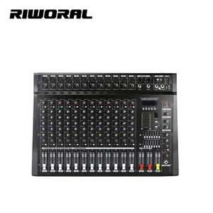 PMX1208D Professional Powered Mixer 12 Channel Audio Power Mixer Amplifier for sale