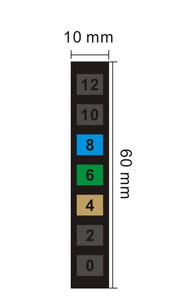 Изготовленные на заказ этикетки с датчиком температуры от 10 до 60 градусов, наклейки с термометром для измерения температуры - Product Image 6