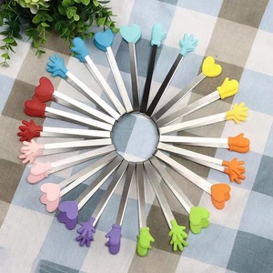 ที่คีบอาหารรูปต้นปาล์มสำหรับใส่สลัดบุฟเฟต์ที่คีบน้ำแข็งขนาดเล็กที่คีบทำจากซิลิโคน - Product Image 5