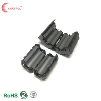 Suppresseur de surtension à clipser économique avec noyau en ferrite pour la réduction des interférences électromagnétiques (EMI) des appareils sans fil à câble rond