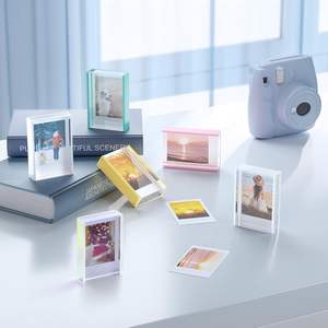 Akrilik Flip Mini fotoğraf kitap masa resim ekran 2x3 inç Polaroid için uygun/Fujifilm kameralar/bts Photocard/flaş araba - Product Image 5