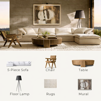 Sofá Cama Moderno para Sala de Estar, Muebles de Lujo para Sala de Estar de Villa, Sofá Cama Cómodo para Vestíbulos de Hoteles Cinco Estrellas