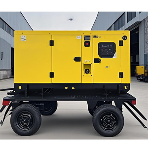 30kva 40kva 50kva 60kvaディーゼル発電機、100kva 150kva 200kva 250kva、カミンズ搭載トレーラー式移動型静音ディーゼル発電機 - Product Image 4