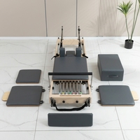 Plateforme de Pilates pliable en bois d'érable, portable, pour exercices de saut, équipement de fitness complet pour la maison et le studio