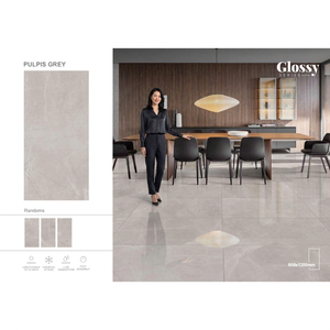 Carreaux de porcelaine polie émaillée effet marbre blanc 600x1200mm, carreaux de céramique vitrifiés de luxe pour sol et mur - Product Image 4