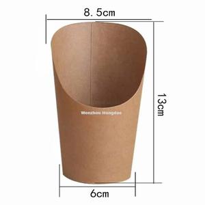 Commercio all'ingrosso della fabbrica 100 pezzi di patatine fritte tazze di carta monouso artigianale per patatine fritte <span class=keywords><strong>biscotti</strong></span> da portare fuori festa - Product Image 1