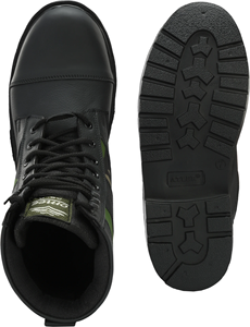 Wholesale Genuine Leather High Top Boots for Men Rugged Durable Lace Up Footwear with Anti Slip Sole Suitable for Hiking Riding - Product Image 4