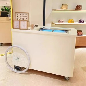 Camion de nourriture pliant automatique pour les collations pour l'utilisation de chariot d'arrêt-Fruits Ice Cream <span class=keywords><strong>Barbecue</strong></span> Mobile Vegetable Restaurant Food Shops - Product Image 1