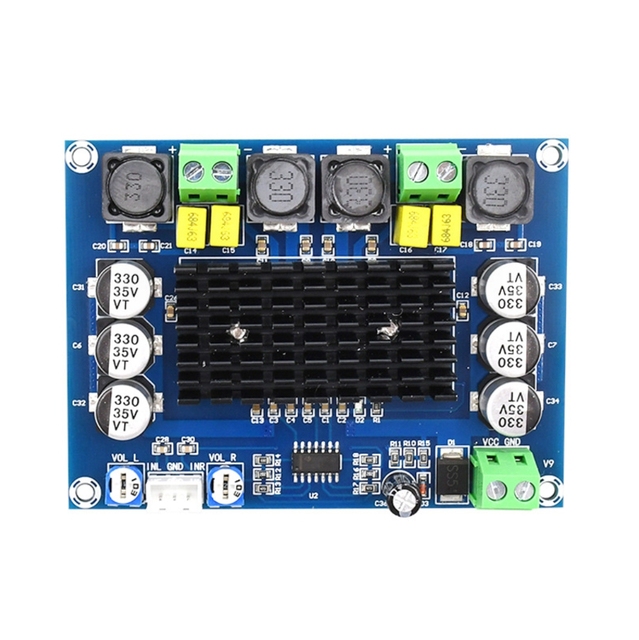 TPA3116D2 Dual-channel Stereo High Power Digital Audio Power Amplifier Board 2*120W XH-M543 Ready to Order