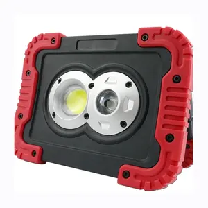 New Super bright 10 W 1050 lumen portable zone rechargeable cob LED work light with stand Lamp