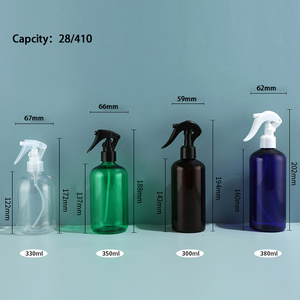 2025 핫 세일 보스턴 라운드 귀여운 300ml 330ml 350ml 380ml 무료 샘플 애완 동물 플라스틱 스프레이 병 다른 스타일 분무기 - Product Image 2