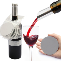 Verseur à vin de conception haut de gamme pour cadeaux promotionnels, verseur à vin argenté, disque anti-goutte, bec verseur