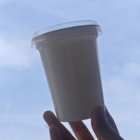 Fabricants d'emballages blister jetables en PP Sulide Yoghurtbeker en plastique avec logo personnalisé Tasse de yaourt de 8oz avec couvercles