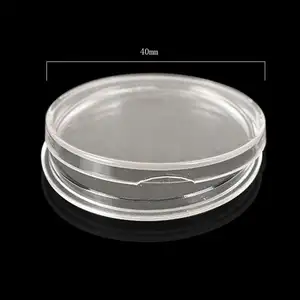 Plastic Coin Capsules Coin Holders 40ミリメートルAcrylic Coin Display Case Box Collection