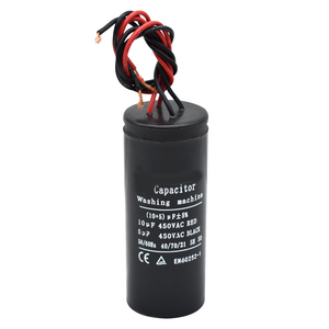 Fournisseur d'usine <span class=keywords><strong>CBB60</strong></span> 40uf <span class=keywords><strong>condensateur</strong></span> de fonctionnement de moteur à courant alternatif 450vac pour source d'alimentation électrique domestique en plastique - Product Image 1
