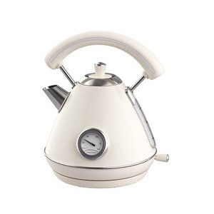 Bouilloire électrique BESTONE en acier inoxydable ivoire 1,7 L avec indicateur de température et protection contre l'ébullition à sec - Product Image 2