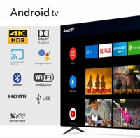Venta al Por Mayor de Televisores Smart TV LED 4K y Android de Alta Calidad UHD 32 40 43 55 65 85 Pulgadas con Google TV