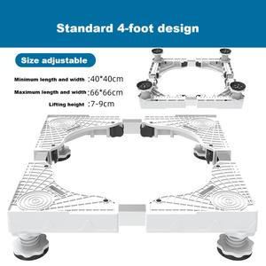 Base de levage de meubles en plastique fermée à quatre roues personnalisée Tianma OEM pour chariots à main chariots pour le déplacement soutenant le lavage - Product Image 4